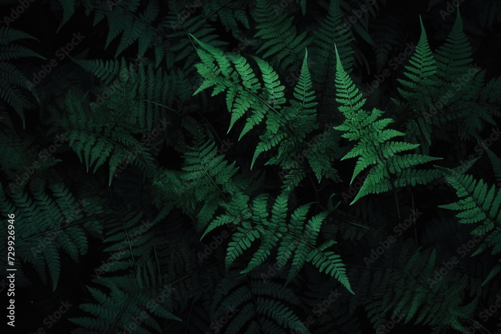 A close-up view capturing the vibrant green plant with numerous leaves in intricate detail. A close-up view capturing the vibrant green plant with numerous leaves in intricate detail.
