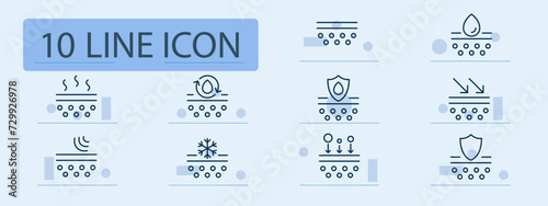 Skin care line icon. Cleansing, exfoliating, moisturizing, rejuvenating, skincare regimen, natural ingredients. Pastel color background. Vector line icon for business and advertising