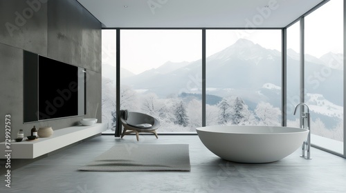 Modern minimalist Bathroom architecture visualization, Luxury archviz © Mohammad
