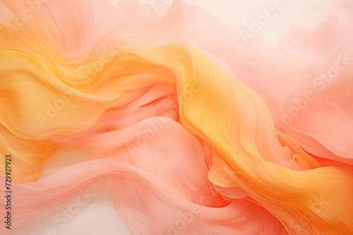 This photo showcases a close-up view of a fabric featuring vibrant pink and yellow colors.