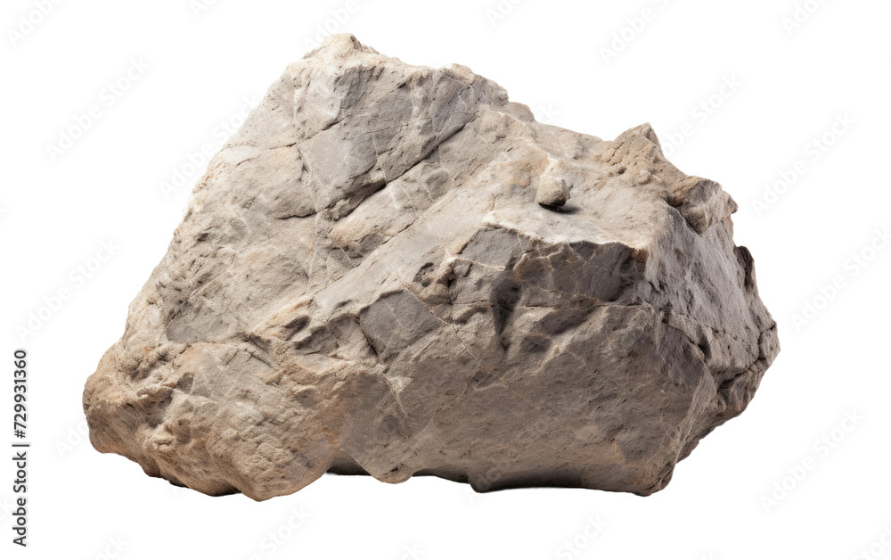 Stand in Awe of the Silent Strength Emanating from the Rock on a White or Clear Surface PNG Transparent Background.