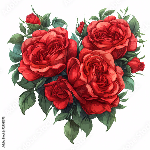 Flowers Heart Shape Enveloped in Love A Valentine s Embrace Red Rose Flowers Heart Shape Love Struck A Valentine s Affair