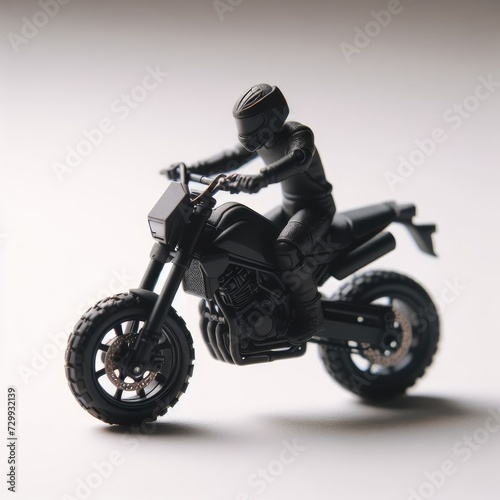 motorcycle on white background