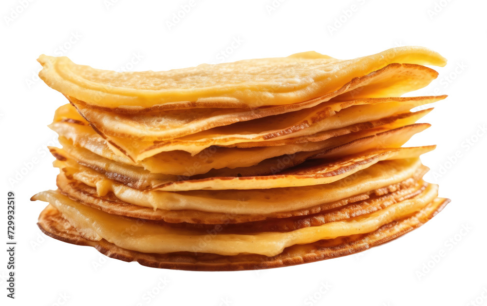 Stack Up the Delicate Layers of Thin Crepes As a Spicy Food on a White or Clear Surface PNG Transparent Background. Stack Up the Delicate Layers of Thin Crepes As a Spicy Food on a White or Clear Surface PNG Transparent Background.