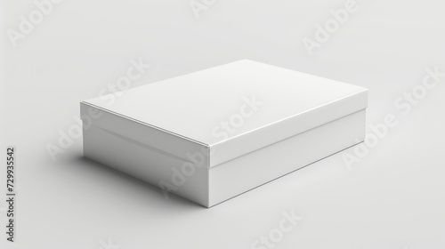 white box on white background
