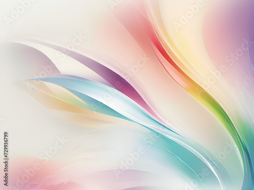 colorful gradient wavy shapes background