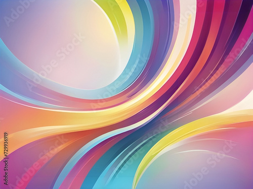 colorful gradient wavy shapes background