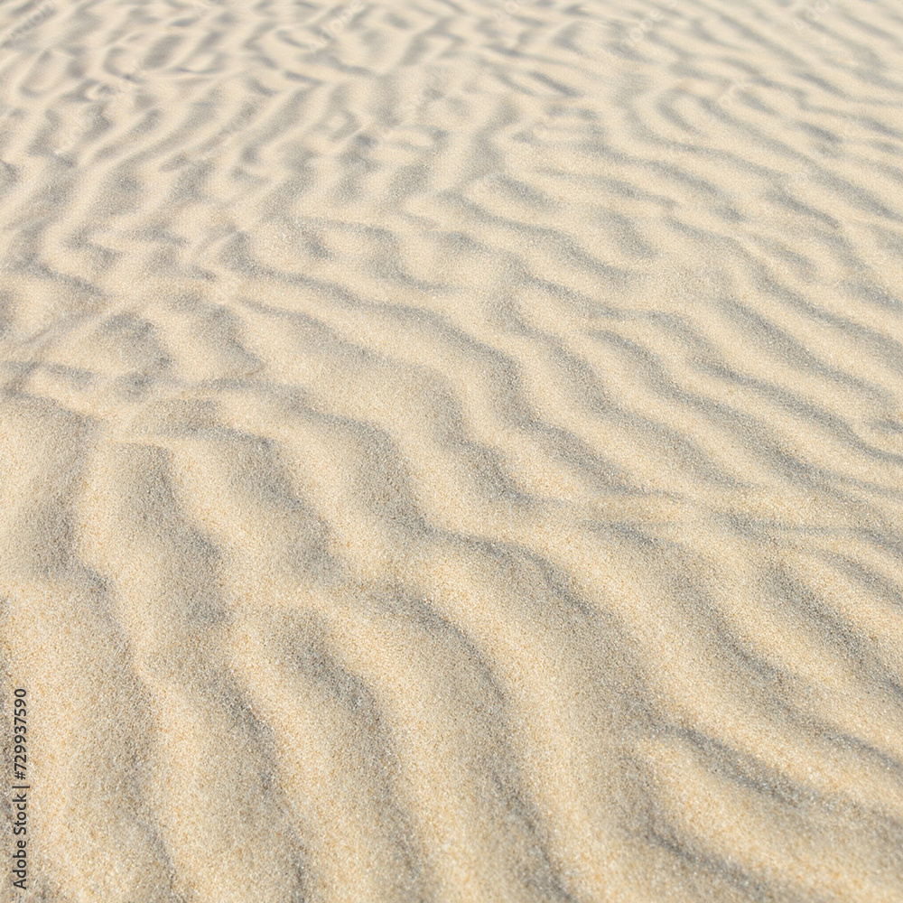 White sandy beach or desert sand dunes tileable texture. 