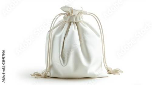 white bag isolated on white background