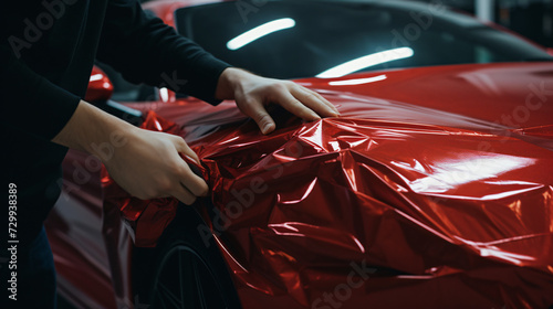 The process of wrapping a car © Jafger