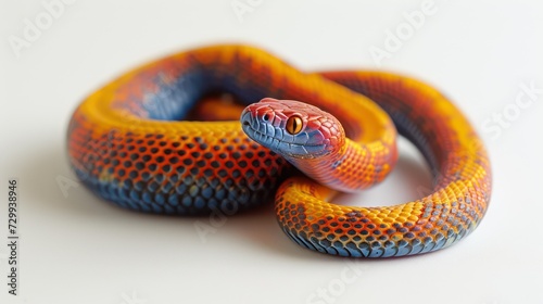 snake  on white background