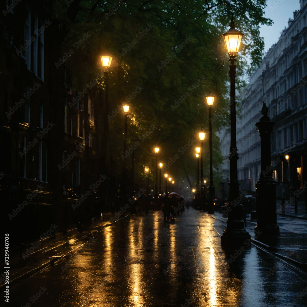 Night Street of London