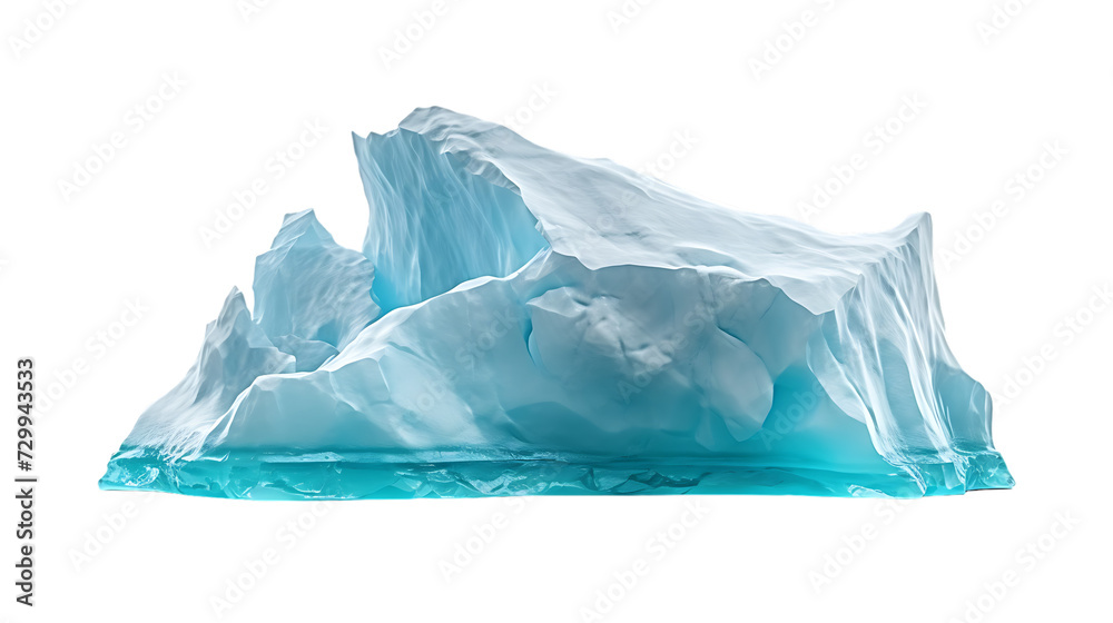 iceberg in polar regions isolated on white background png image