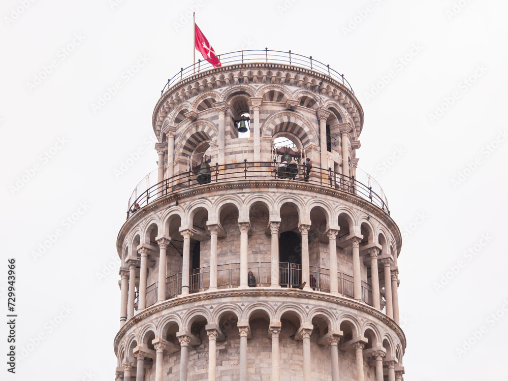 Italia, Toscana, la città di Pisa. La Torre Pendente.