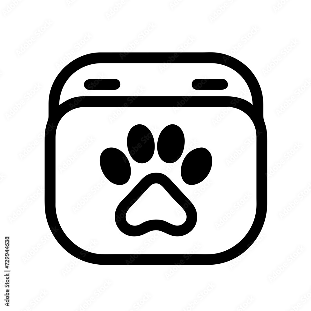 Dog and cat line icon. Pet, family, wool, breed, paws, tail, barking, purring, guard, watchdog, guide, courtship, care, training. Vector icon in line, black and colorful style on white background Dog and cat line icon. Pet, family, wool, breed, paws, tail, barking, purring, guard, watchdog, guide, courtship, care, training. Vector icon in line, black and colorful style on white background