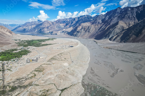 Canvas Print Himalaya aerial view, Himalaya nature, Ladakh, India