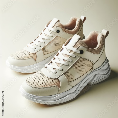 sport shoes on white background