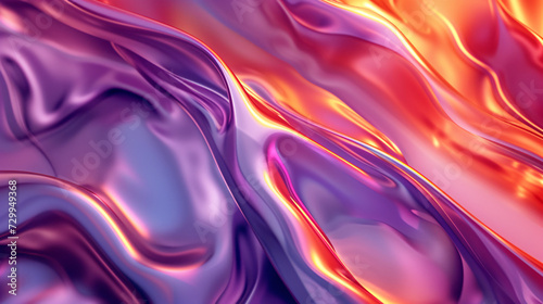 Closeup of Abstract Chromatic fluid waves