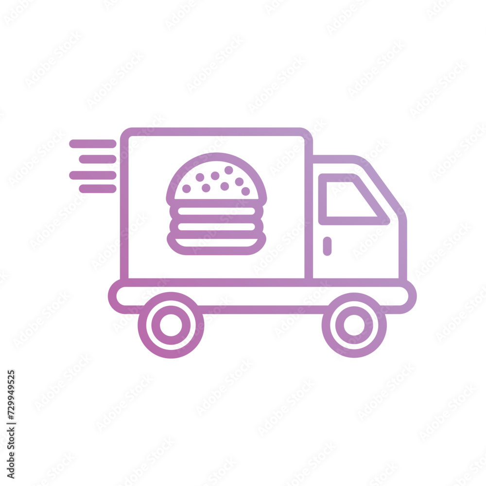 delivery truck icon with white background vector stock illustration delivery truck icon with white background vector stock illustration