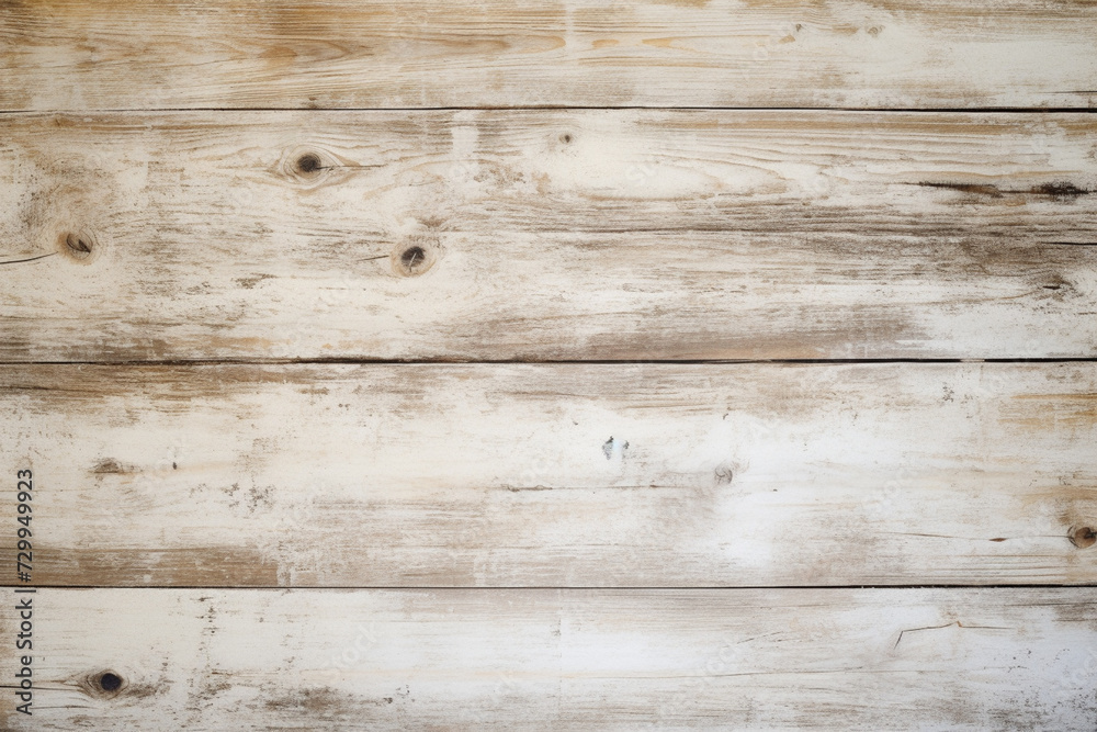 Naklejka premium Top view old wood pastel white wall background 
