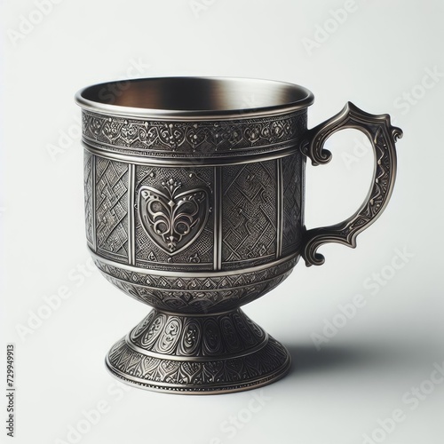 antique silver wine bowl