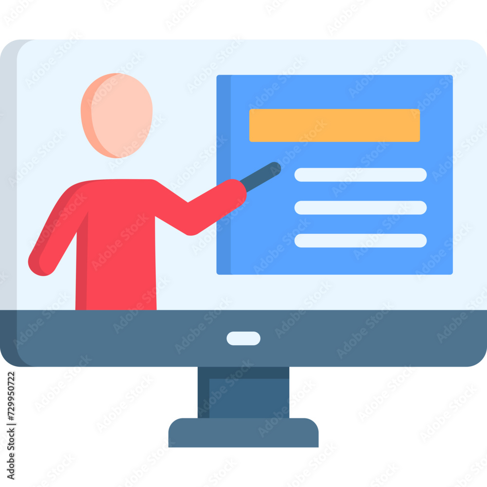 Online Learning Icon Online Learning Icon
