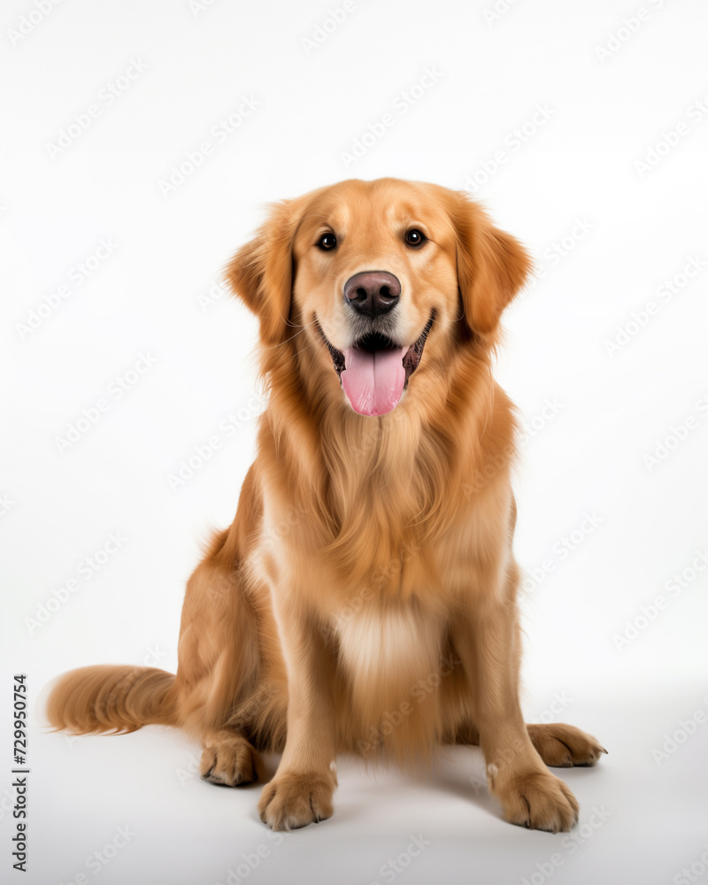 golden retriever dog smiling adorable sitting portraits