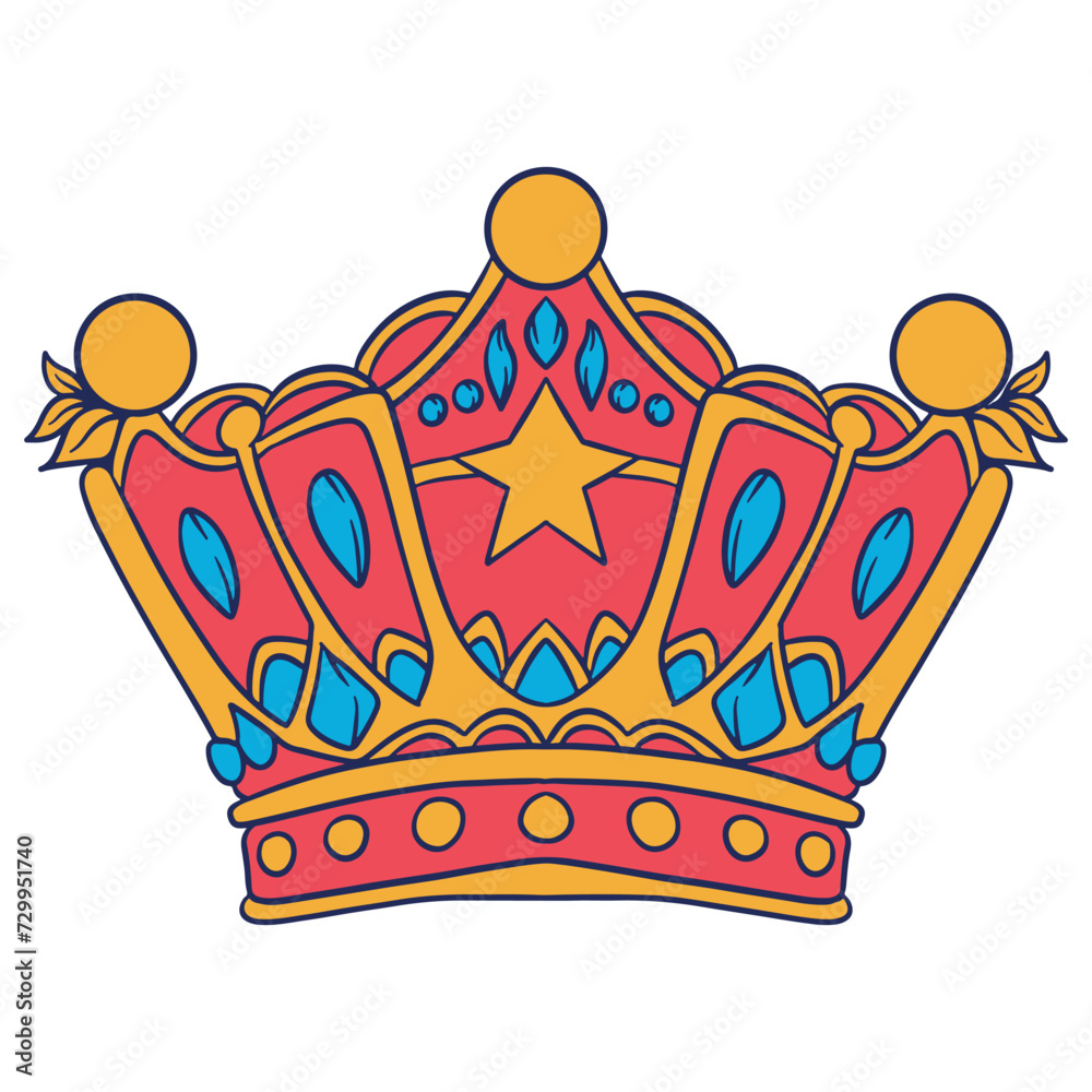 Fototapeta premium Royal King Golden Crown