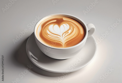 hot coffee in white ceramic cup