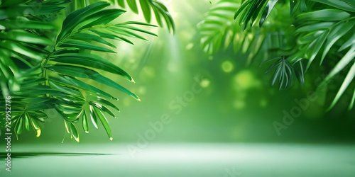 palm tree leaves background