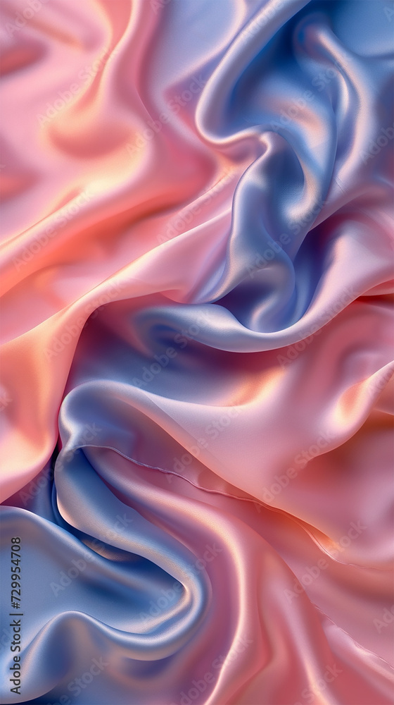 Vertical Grace Smooth Silk in Pink and Blue Vertical Grace Smooth Silk in Pink and Blue