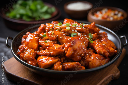 Korean spicy chicken generative AI