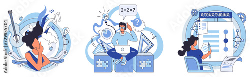 Process optimization vector illustration. Productivity is maximized through efficient optimization procedures To optimize effectively, one must employ intelligent and innovative methods