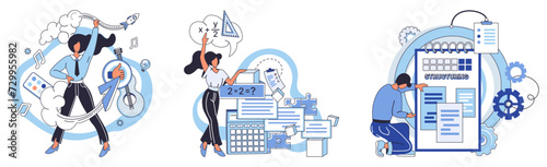 Process optimization vector illustration. Intelligent solutions contribute to overall success process optimization strategies Operating methods must be continually refined for sustained efficiency