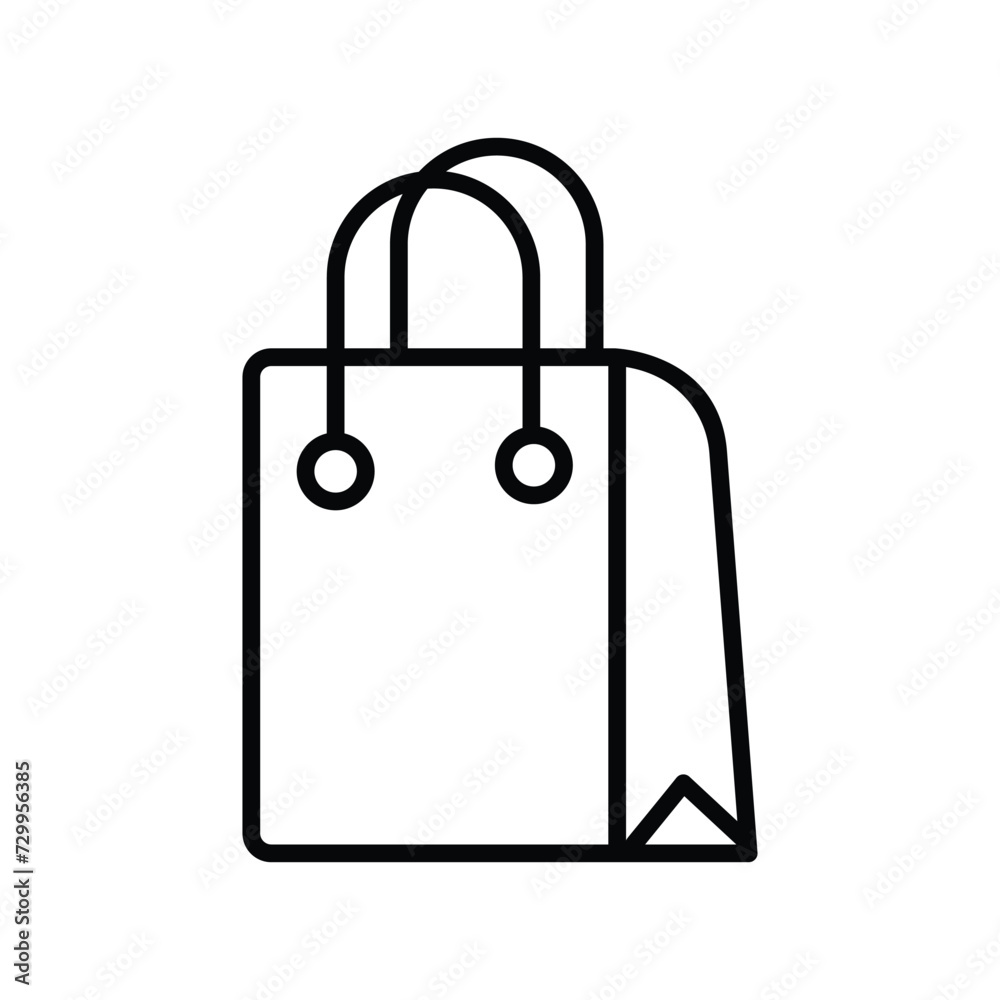 paper bag icon with white background vector stock illustration paper bag icon with white background vector stock illustration