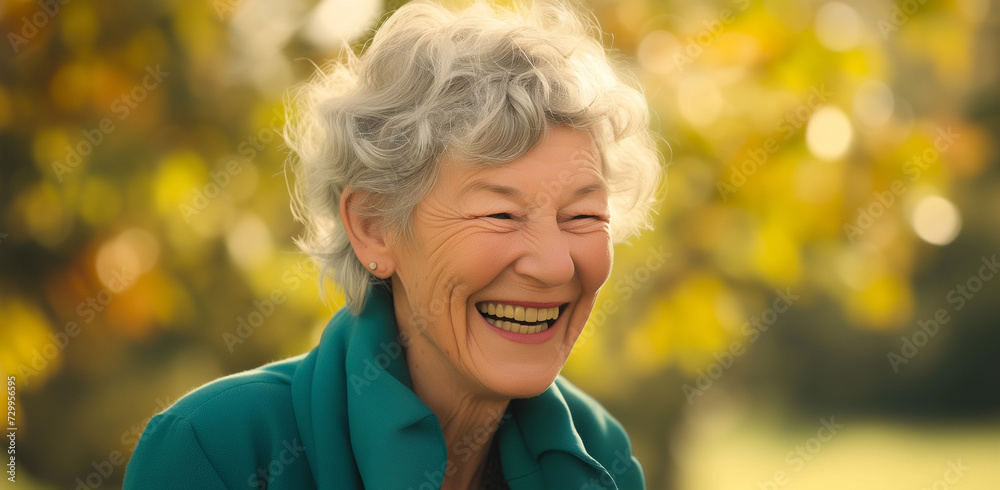 elderly women smiling and laughing in the park elderly women smiling and laughing in the park