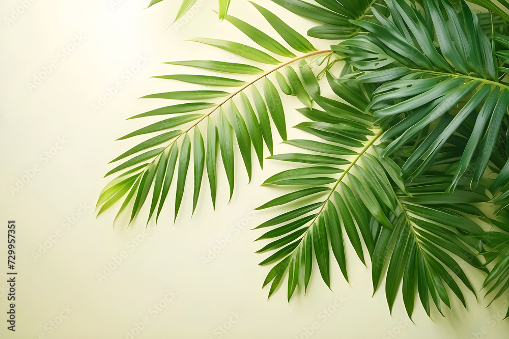 palm tree leaves background