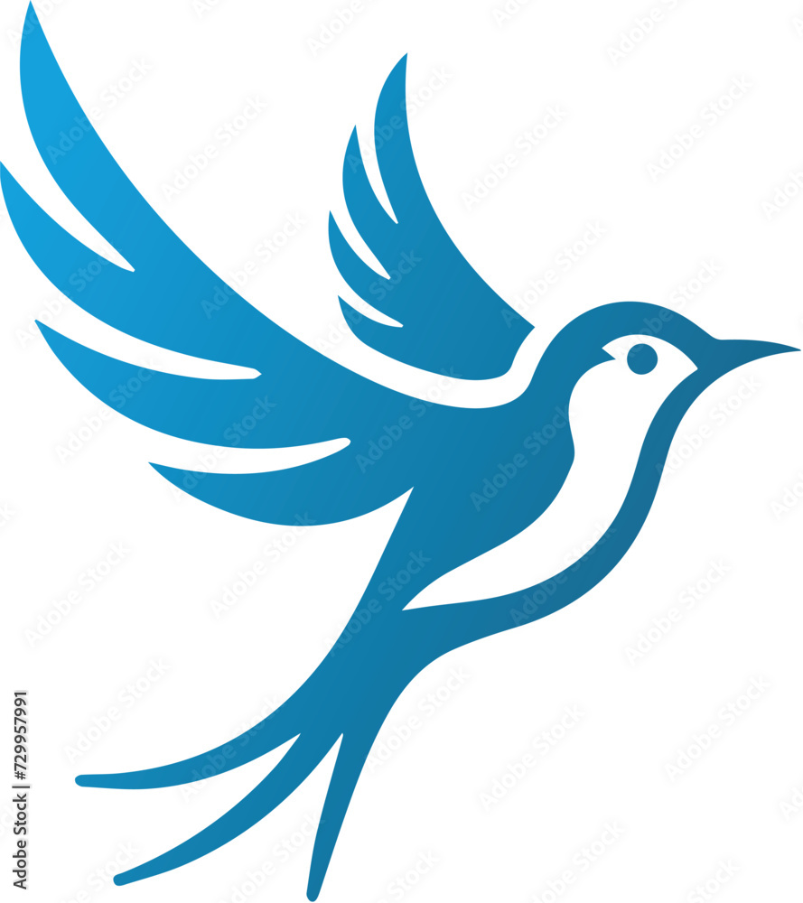 Obraz premium Flying Bird Logo, isolated.