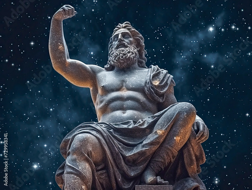Statue des Gottes Zeus, Generative AI