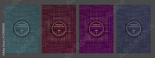 A luxurious pattern. A set of spectacular patterns for covers, prints, interior design, premium packaging and creative ideas