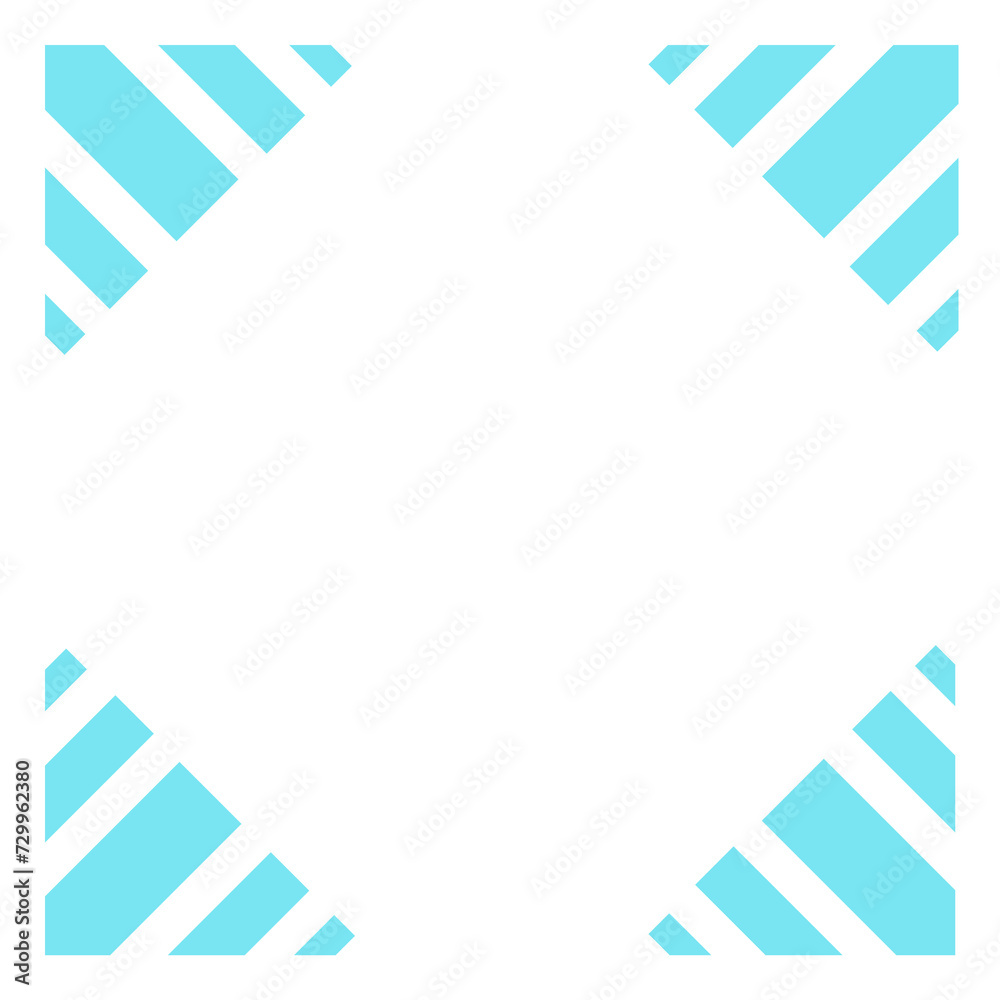 blue frame corner and arrow blue frame corner and arrow