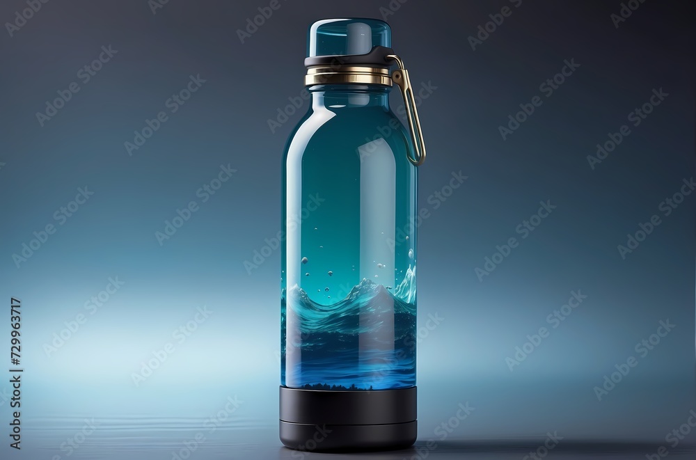 bottle of water. generated ai. bottle of water. generated ai.