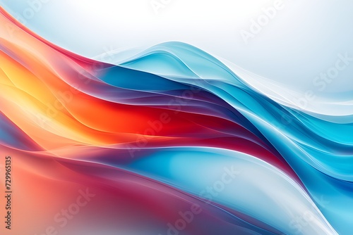 colorful abstract glowing waves background 