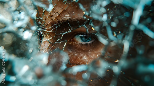  Reflective Identity  Fragmented Self-Portrait in Ultra Realistic 8K - Conceptual Photography 