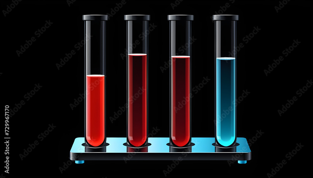 blood test tube icon vector clipart on a black background. with black copy space. blood test tube icon vector clipart on a black background. with black copy space.