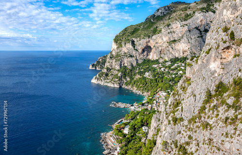 Marina Piccola, Island Capri, Gulf of Naples, Italy, Europe.