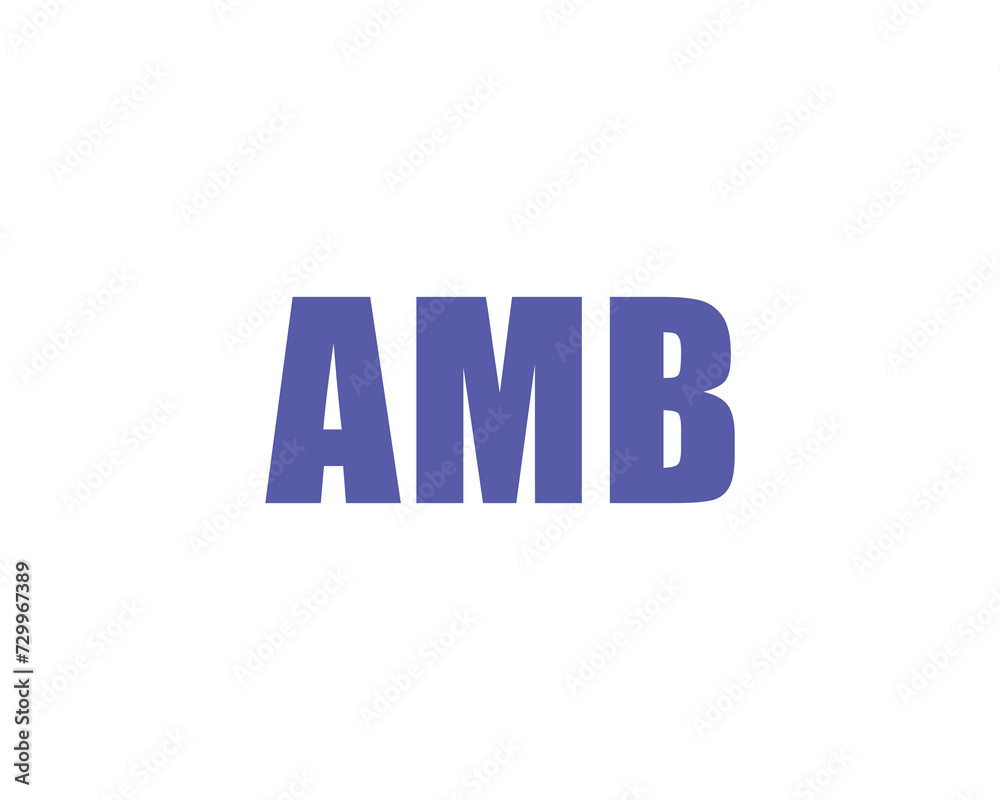 AMB Logo design vector template