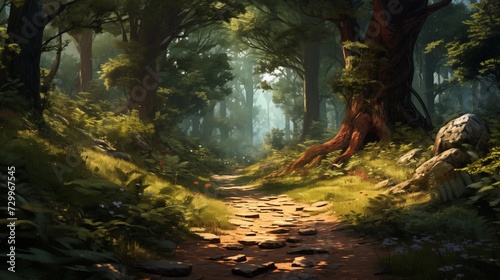 Forest Path Through Dimensions