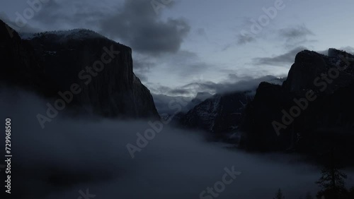 Sunrise in Yosemite El Capitan photo