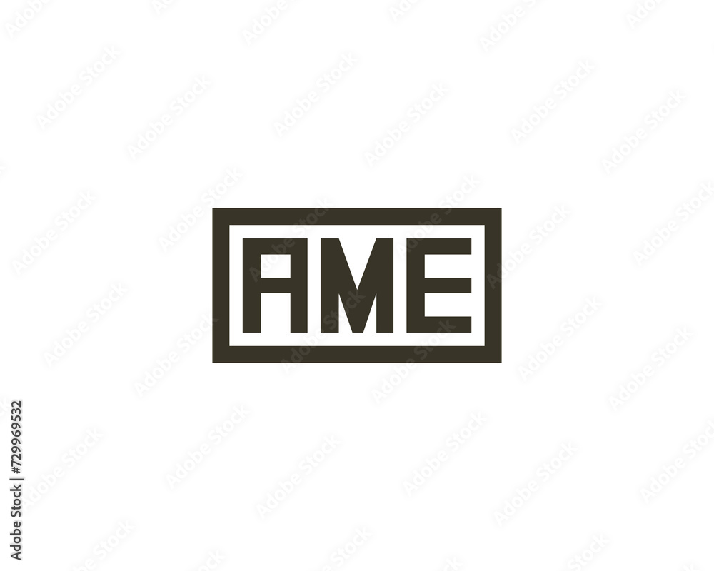 AME logo design vector template AME logo design vector template